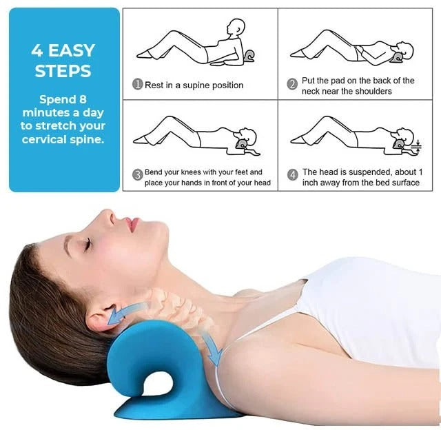 EVA Foam Cervical Traction Pillow (Neck Stretcher)